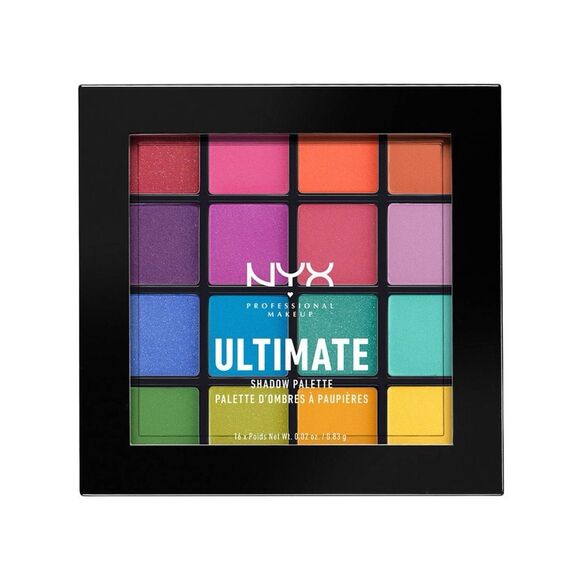 NYX Ultimate Color Palette - USP04 Brights - 0.02 oz / 0.83g x 16 - Picture 1 of 5